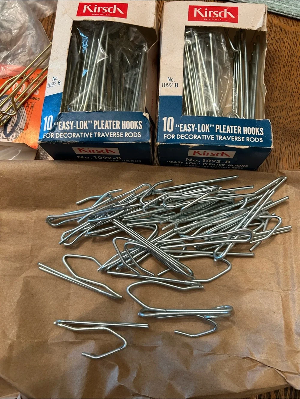 Silver and Gold Drapery Pin Hooks - Packs of Decorative Home drapery Hooks-50+